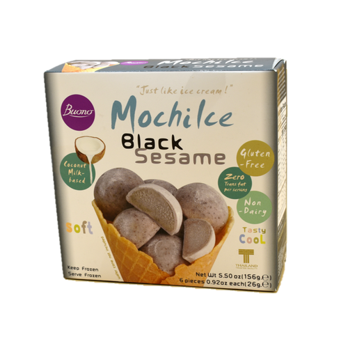 Schwarzer Sesam Mochi Eisdessert laktosefrei